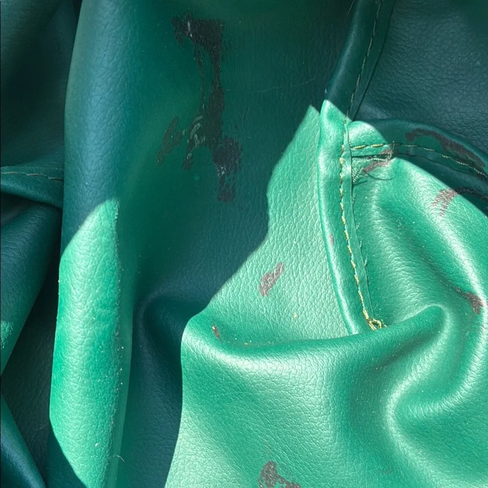 Green LONGCHAMP Tote Bag with Brown Trim - Classic Everyday Carry